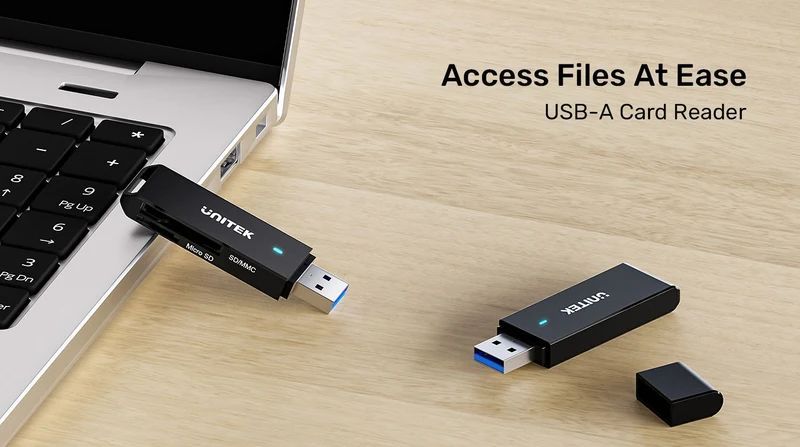 Unitek Y-9327A USB-A Card Reader Black Unitek Y-9327A USB-A Card Reader Black