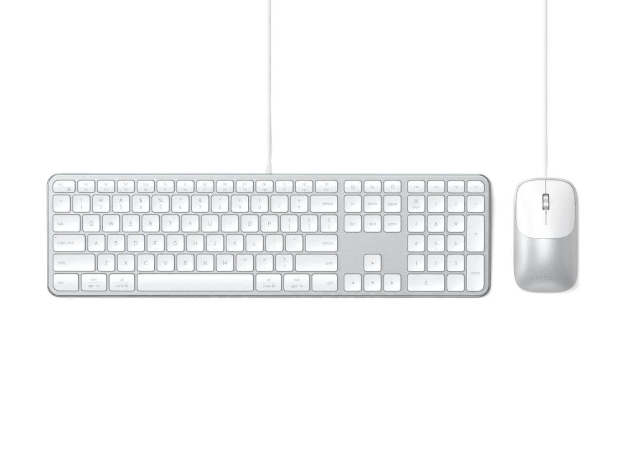 Satechi Slim CLX3 Wired Keyboard Combo US Silver Satechi Slim CLX3 Wired Keyboard Combo US Silver