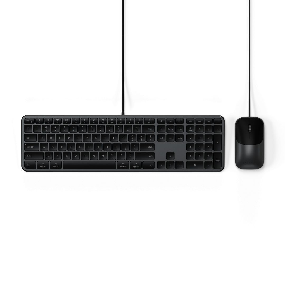 Satechi Slim CLX3 Wired Keyboard Combo US Space Black Satechi Slim CLX3 Wired Keyboard Combo US Space Black