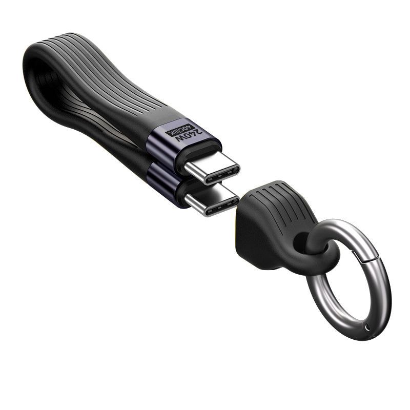 Mobile Origin CB17 240W 40Gbps 8K USB-C Keychain Cable Black