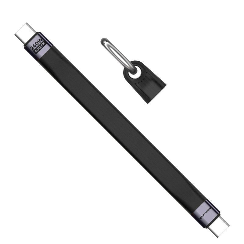 Mobile Origin CB17 240W 40Gbps 8K USB-C Keychain Cable Black