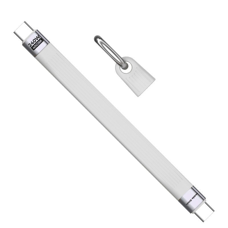 Mobile Origin CB17 240W 40Gbps 8K USB-C Keychain Cable White