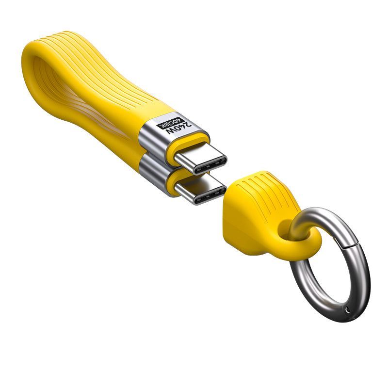 Mobile Origin CB17 240W 40Gbps 8K USB-C Keychain Cable Yellow