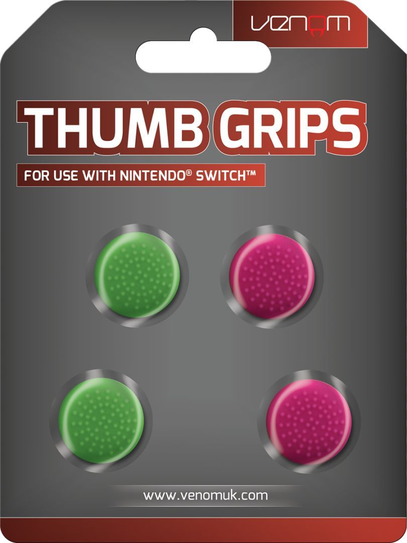 Venom Thumb Grips Switch Pink and Green Venom Thumb Grips Switch Pink and Green
