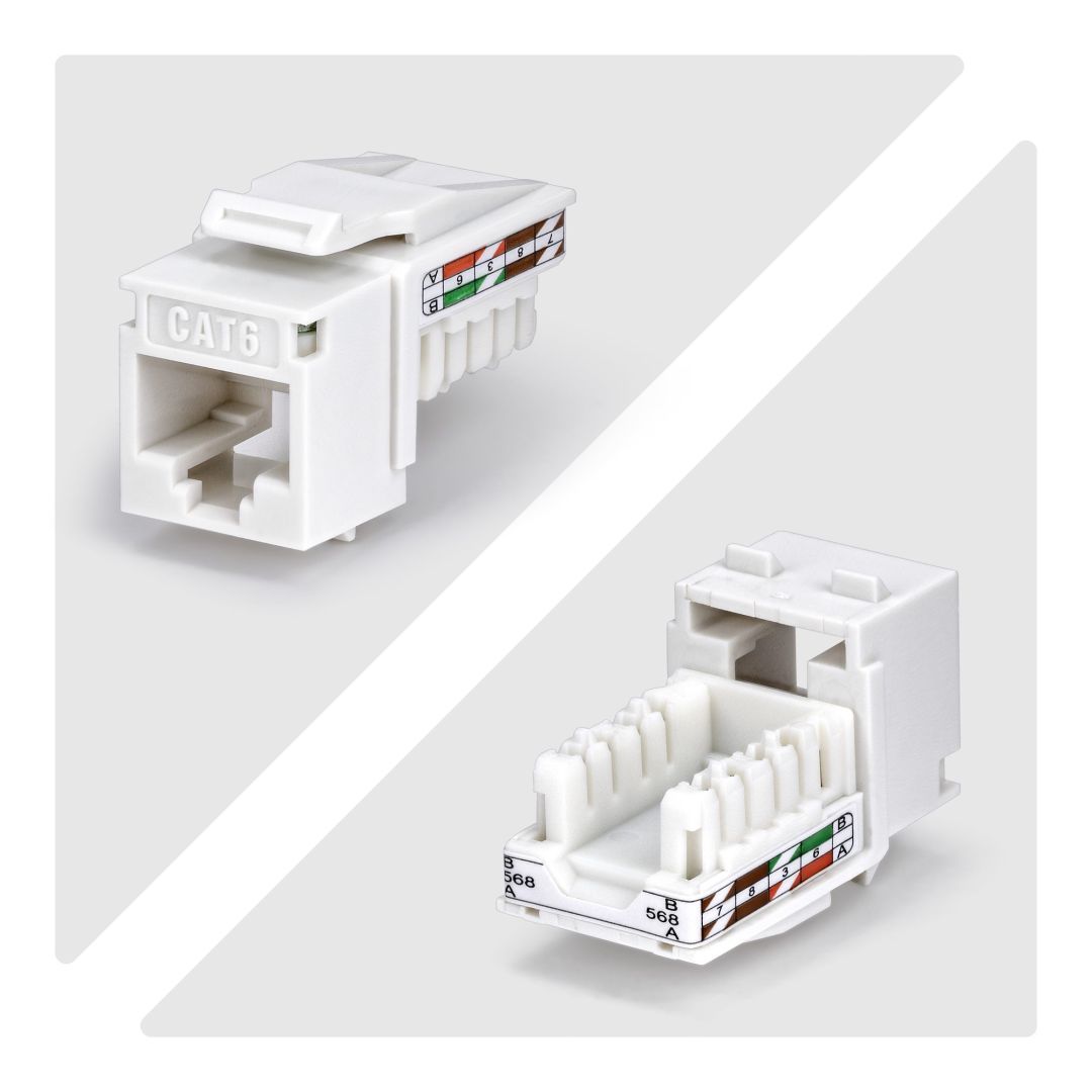 Startech Cat6 Keystone Jack 24-Pack White Startech Cat6 Keystone Jack 24-Pack White