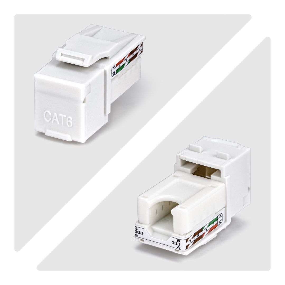 Startech Cat6 Keystone Jack 24-Pack White Startech Cat6 Keystone Jack 24-Pack White