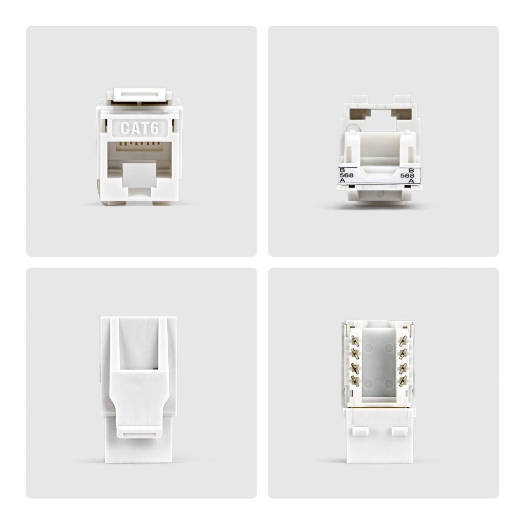 Startech Cat6 Keystone Jack 24-Pack White Startech Cat6 Keystone Jack 24-Pack White