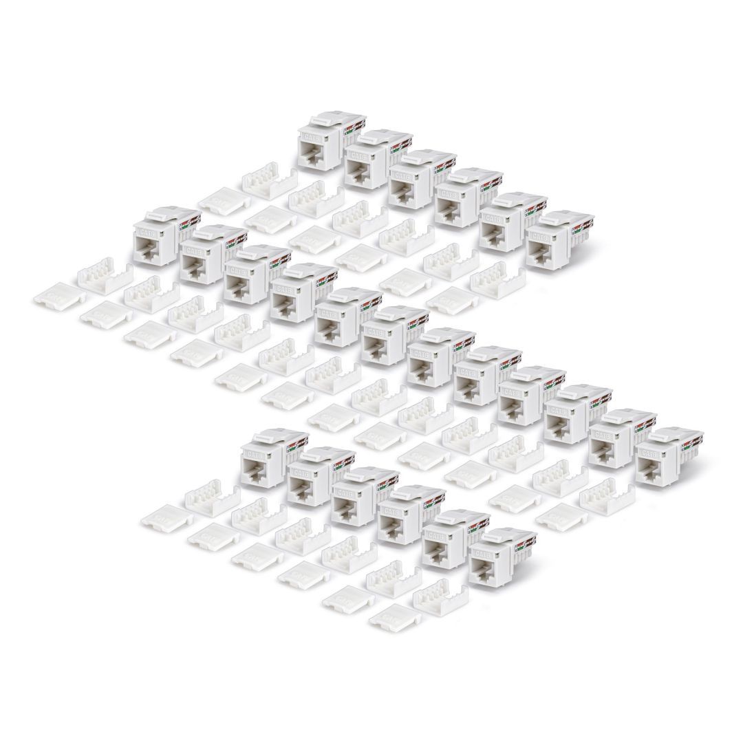 Startech Cat6 Keystone Jack 24-Pack White Startech Cat6 Keystone Jack 24-Pack White