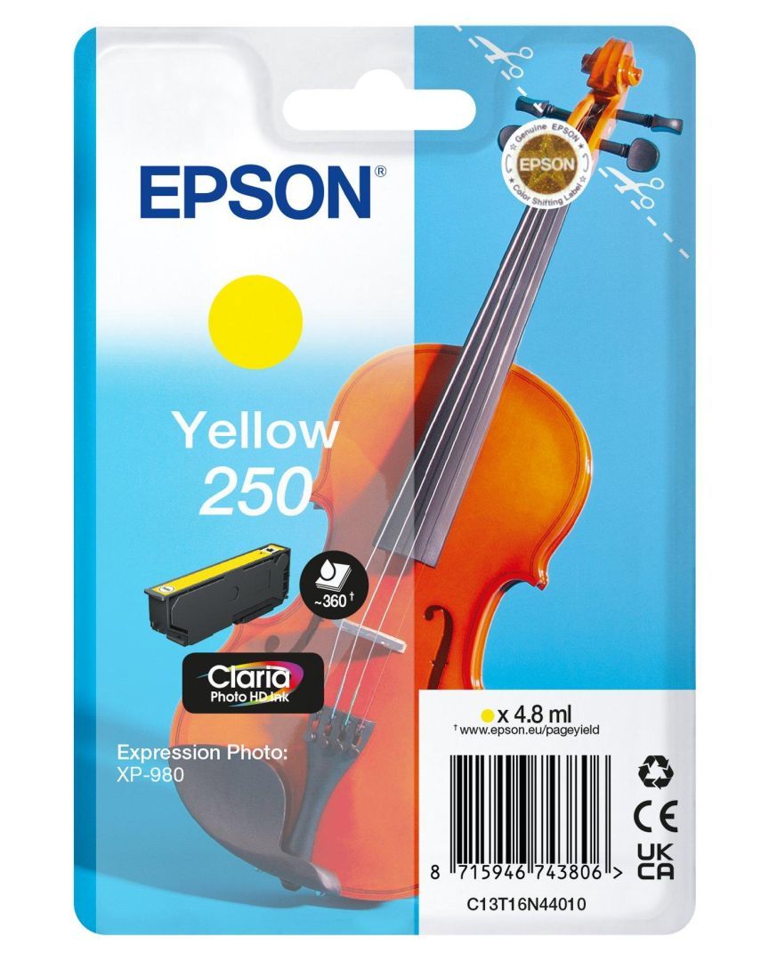 Epson 250 Yellow tintapatron Epson 250 Yellow tintapatron