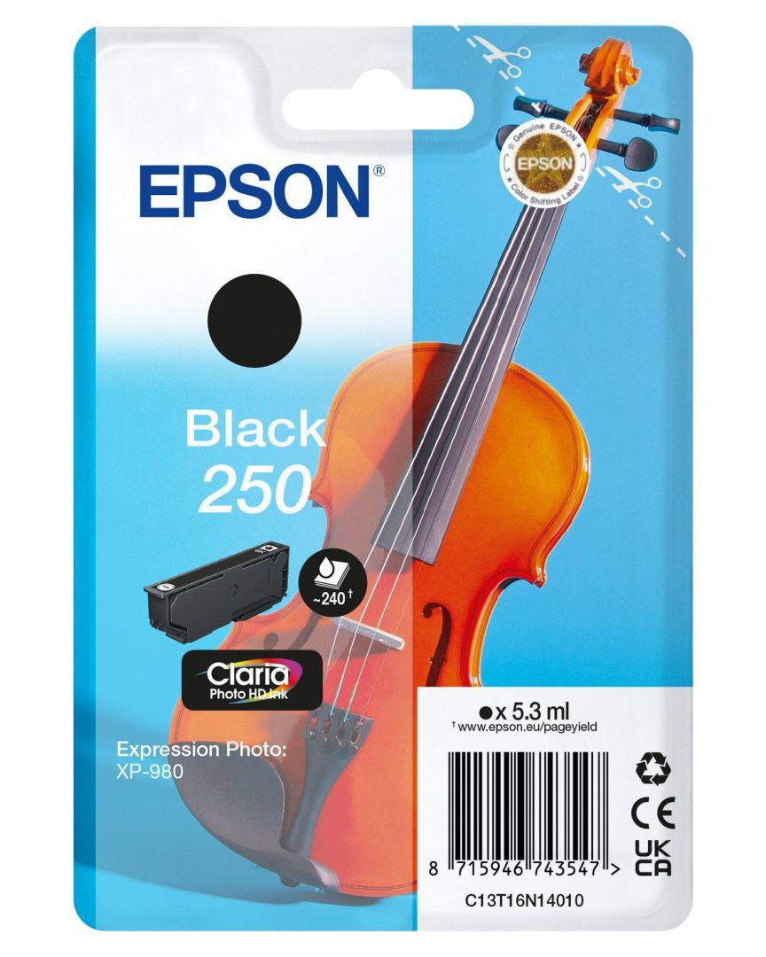 Epson 250 Black tintapatron Epson 250 Black tintapatron