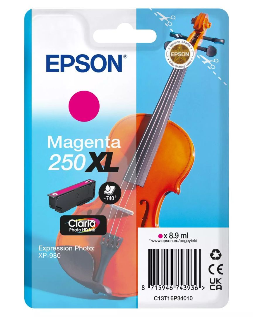 Epson 250XL Magenta tintapatron Epson 250XL Magenta tintapatron