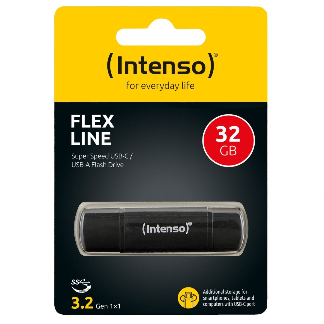 Intenso 32GB Flex Line USB3.2 Black Intenso 32GB Flex Line USB3.2 Black