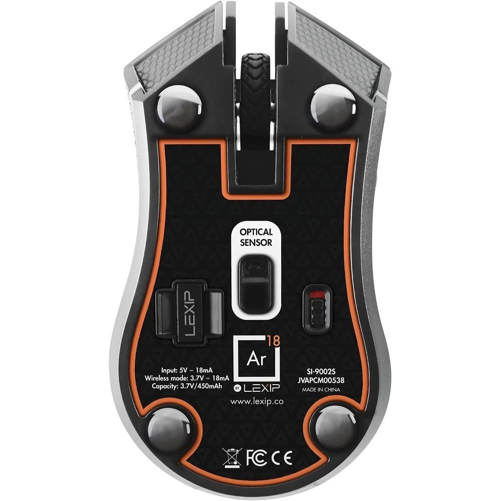 Lexip AR18 Aero Speed Wireless Gaming Mouse Black Lexip AR18 Aero Speed Wireless Gaming Mouse Black