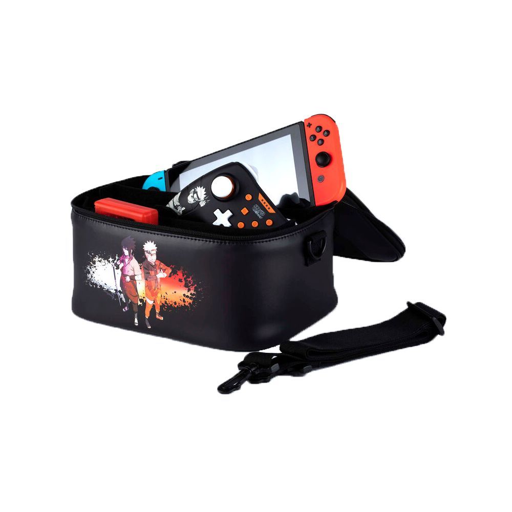 KONIX Naruto Shippuden Nintendo Switch Bag Black KONIX Naruto Shippuden Nintendo Switch Bag Black