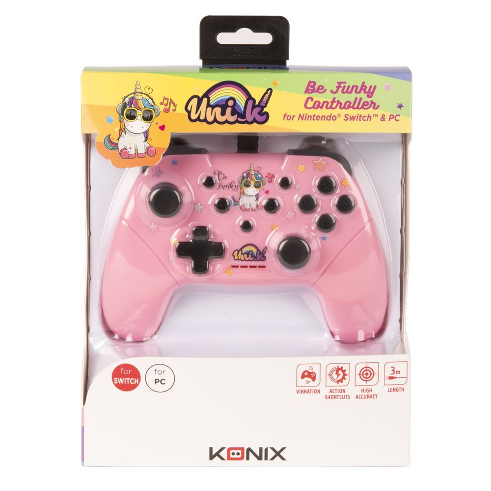 KONIX Unik Be Funky USB Gamepad Pink KONIX Unik Be Funky USB Gamepad Pink