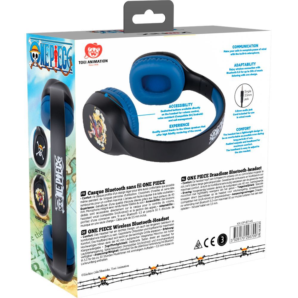 KONIX One Piece Bluetooth Gaming headset Black/Blue KONIX One Piece Bluetooth Gaming headset Black/Blue