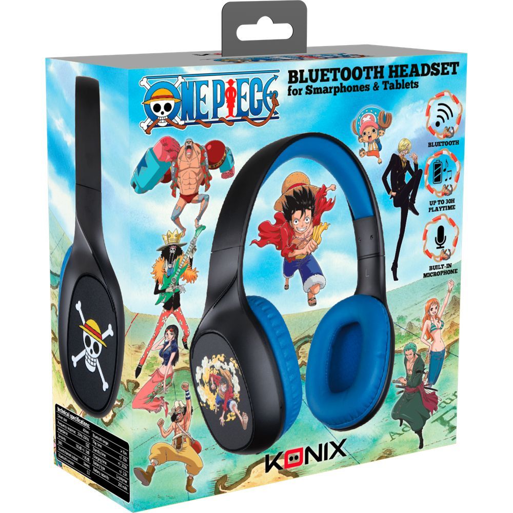 KONIX One Piece Bluetooth Gaming headset Black/Blue KONIX One Piece Bluetooth Gaming headset Black/Blue