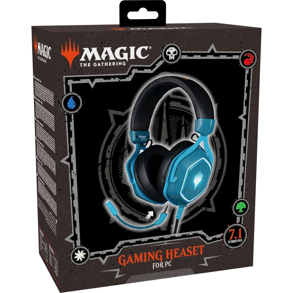 KONIX Magic The Gathering Gaming headset Black/Blue KONIX Magic The Gathering Gaming headset Black/Blue