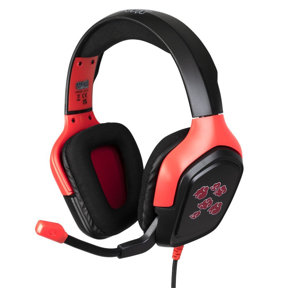 KONIX Naruto Akatsuki Gaming Headset Black/Red KONIX Naruto Akatsuki Gaming Headset Black/Red