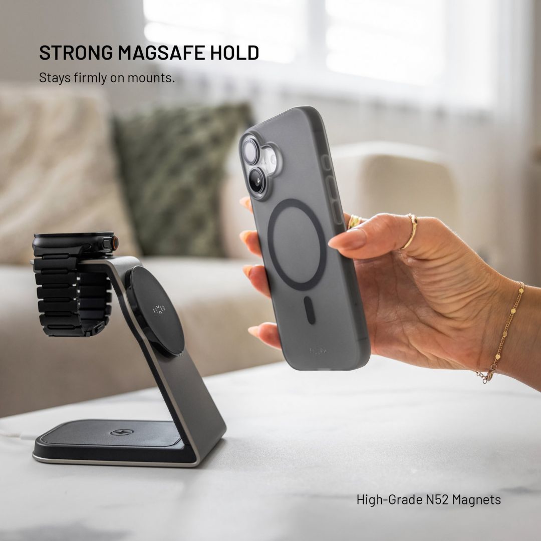 FIXED MagStory TPU géltok MagSafe támogatással Apple iPhone 17 Pro készülékhez, füstszínű