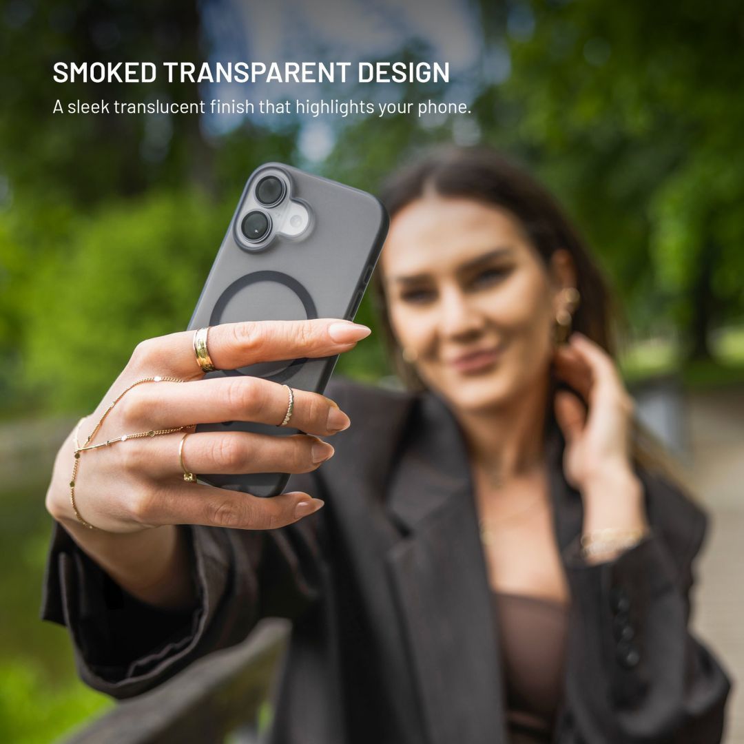 FIXED MagStory TPU géltok MagSafe támogatással Apple iPhone 17 Pro készülékhez, füstszínű