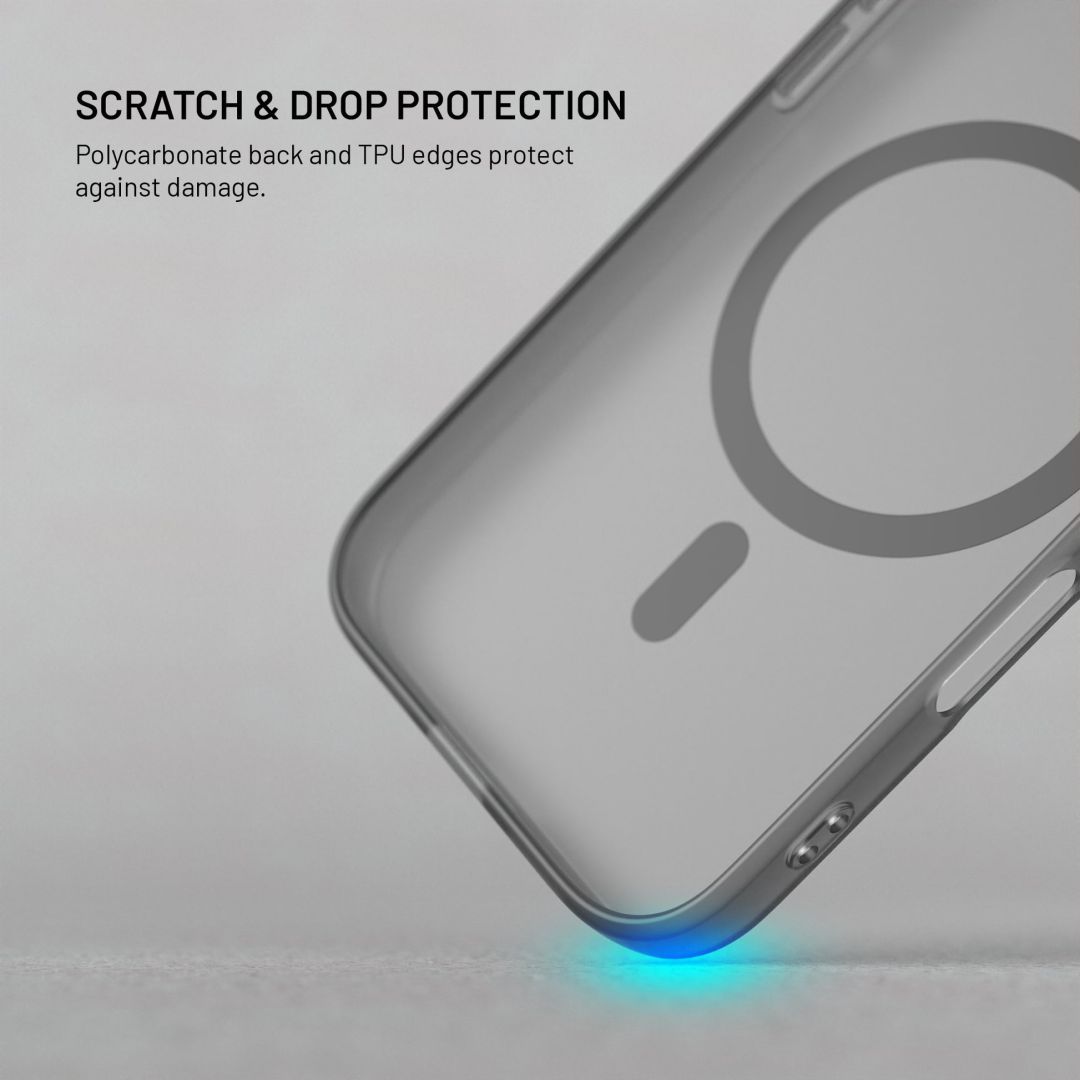 FIXED MagStory TPU géltok MagSafe támogatással Apple iPhone 17 készülékhez, füstszínű