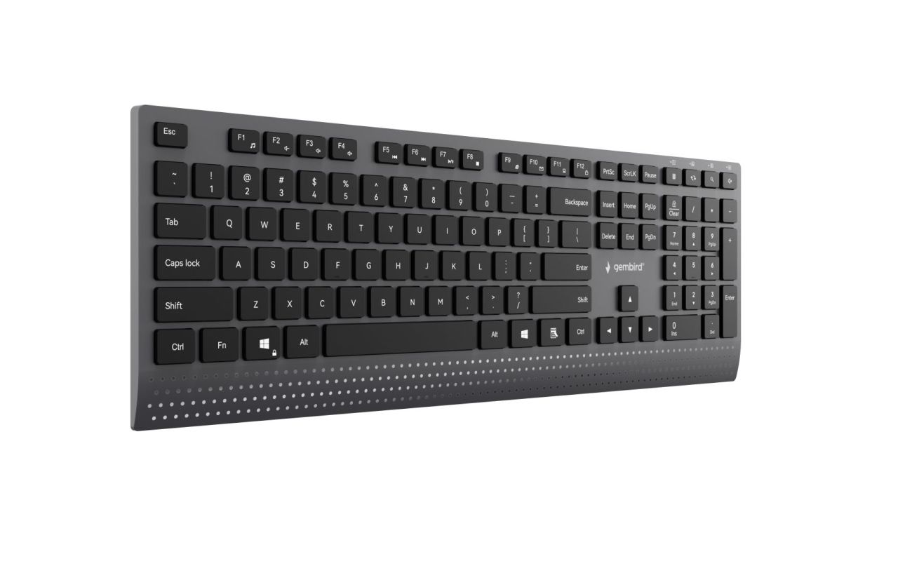 Gembird KB-MCH-06 Slim Wired Multimedia Keyboard Black US Gembird KB-MCH-06 Slim Wired Multimedia Keyboard Black US