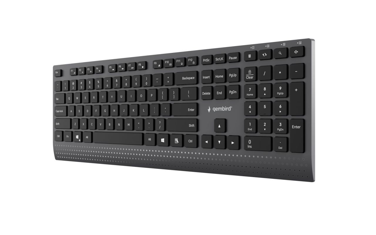 Gembird KB-MCH-06 Slim Wired Multimedia Keyboard Black US Gembird KB-MCH-06 Slim Wired Multimedia Keyboard Black US