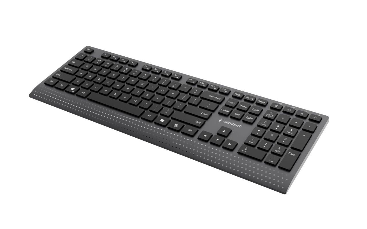 Gembird KB-MCH-06 Slim Wired Multimedia Keyboard Black US Gembird KB-MCH-06 Slim Wired Multimedia Keyboard Black US