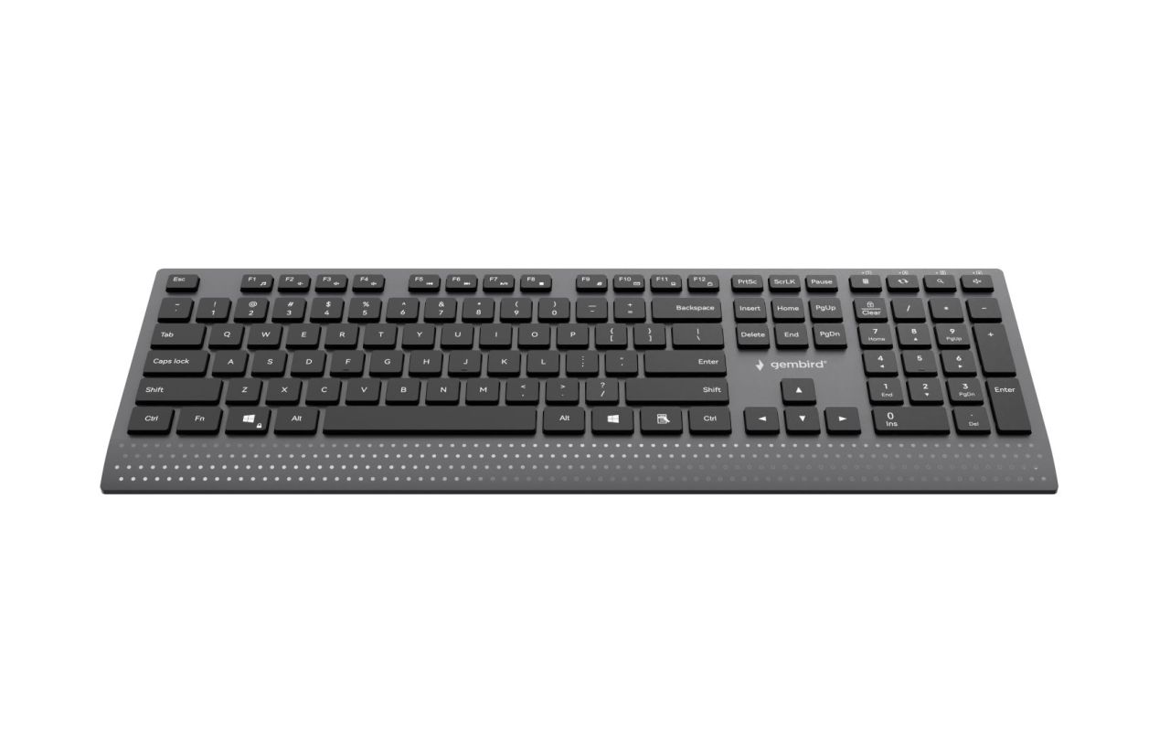 Gembird KB-MCH-06 Slim Wired Multimedia Keyboard Black US Gembird KB-MCH-06 Slim Wired Multimedia Keyboard Black US