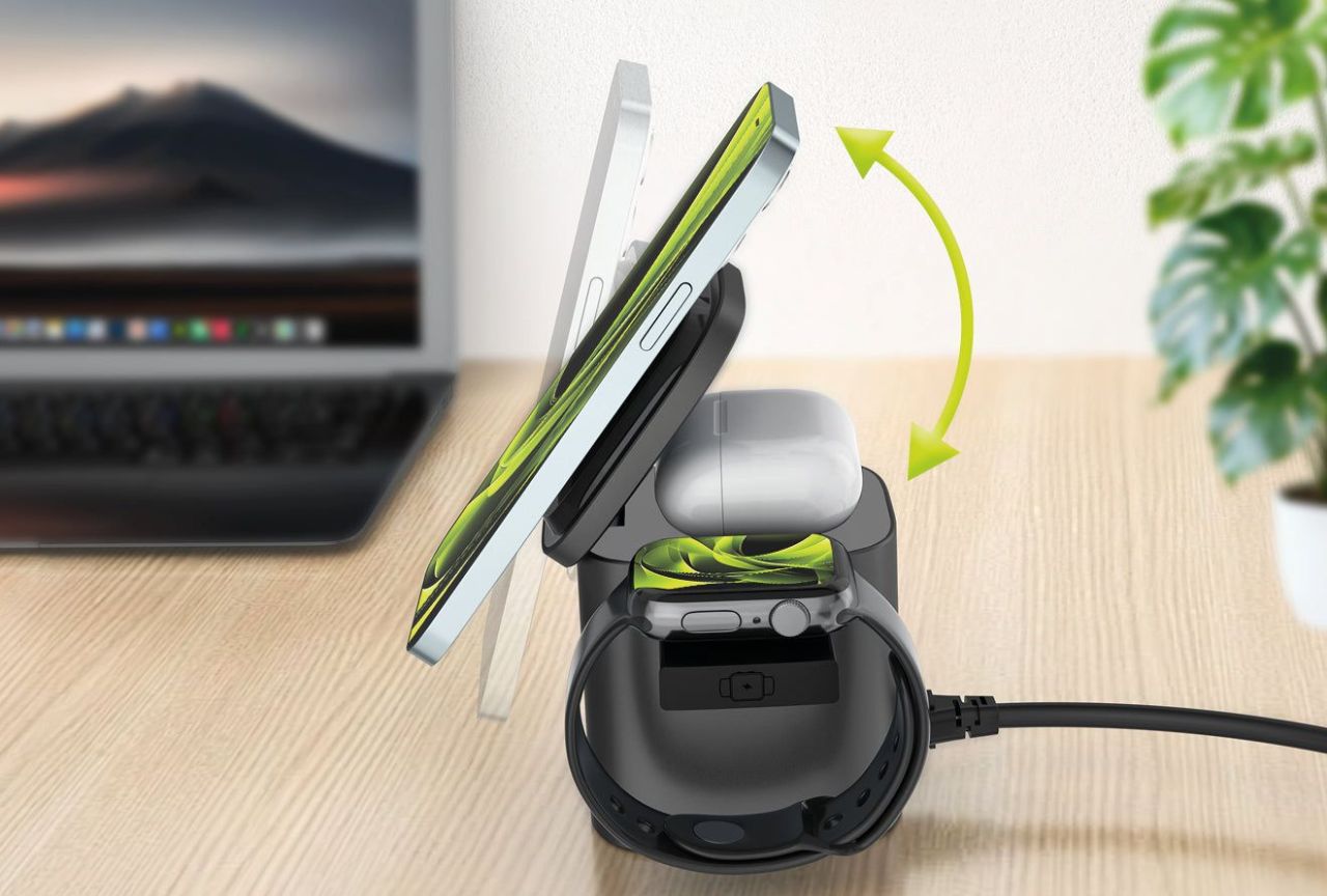 Mobile Origin 100W Qi2 25W Foldable Charger PW37 MagSafe Compatible Space Gray Mobile Origin 100W Qi2 25W Foldable Charger PW37 MagSafe Compatible Space Gray