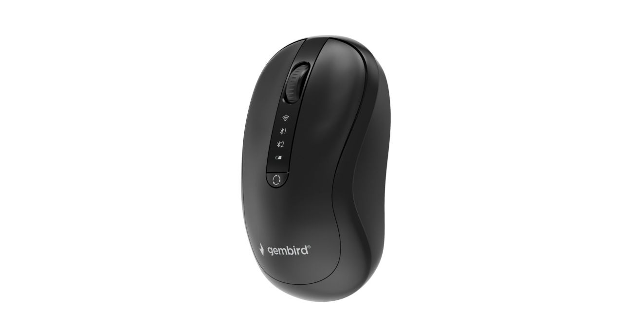 Gembird MUSW2-4B-01 Dual-Mode Wireless Bluetooth Mouse Black Gembird MUSW2-4B-01 Dual-Mode Wireless Bluetooth Mouse Black