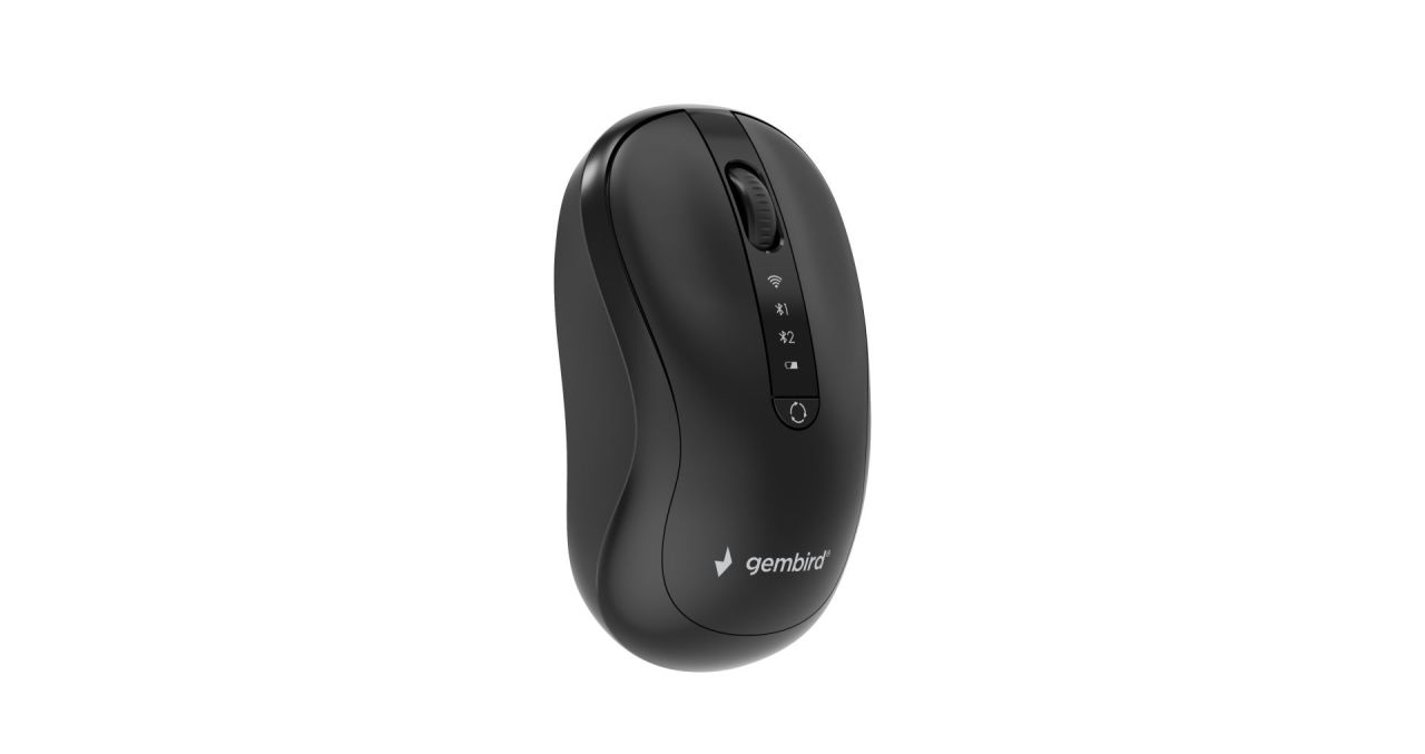 Gembird MUSW2-4B-01 Dual-Mode Wireless Bluetooth Mouse Black Gembird MUSW2-4B-01 Dual-Mode Wireless Bluetooth Mouse Black