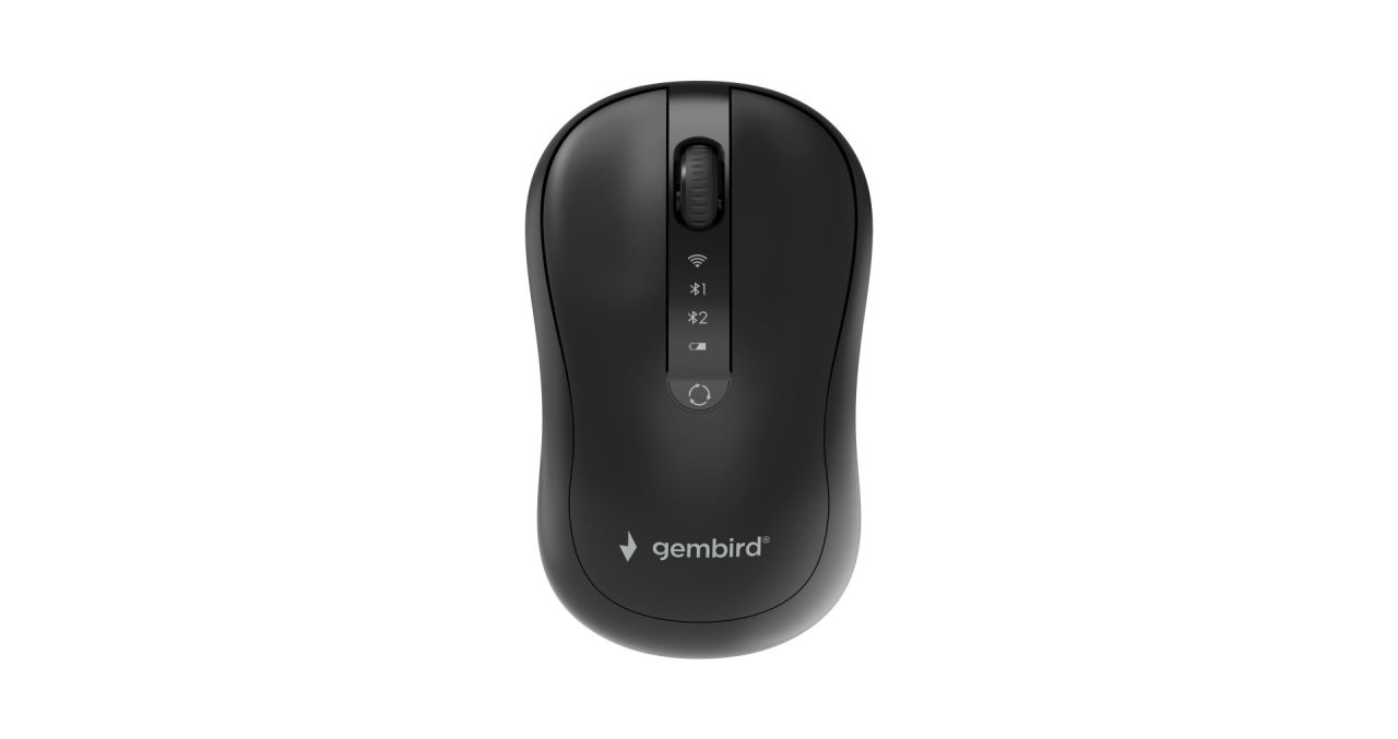Gembird MUSW2-4B-01 Dual-Mode Wireless Bluetooth Mouse Black Gembird MUSW2-4B-01 Dual-Mode Wireless Bluetooth Mouse Black
