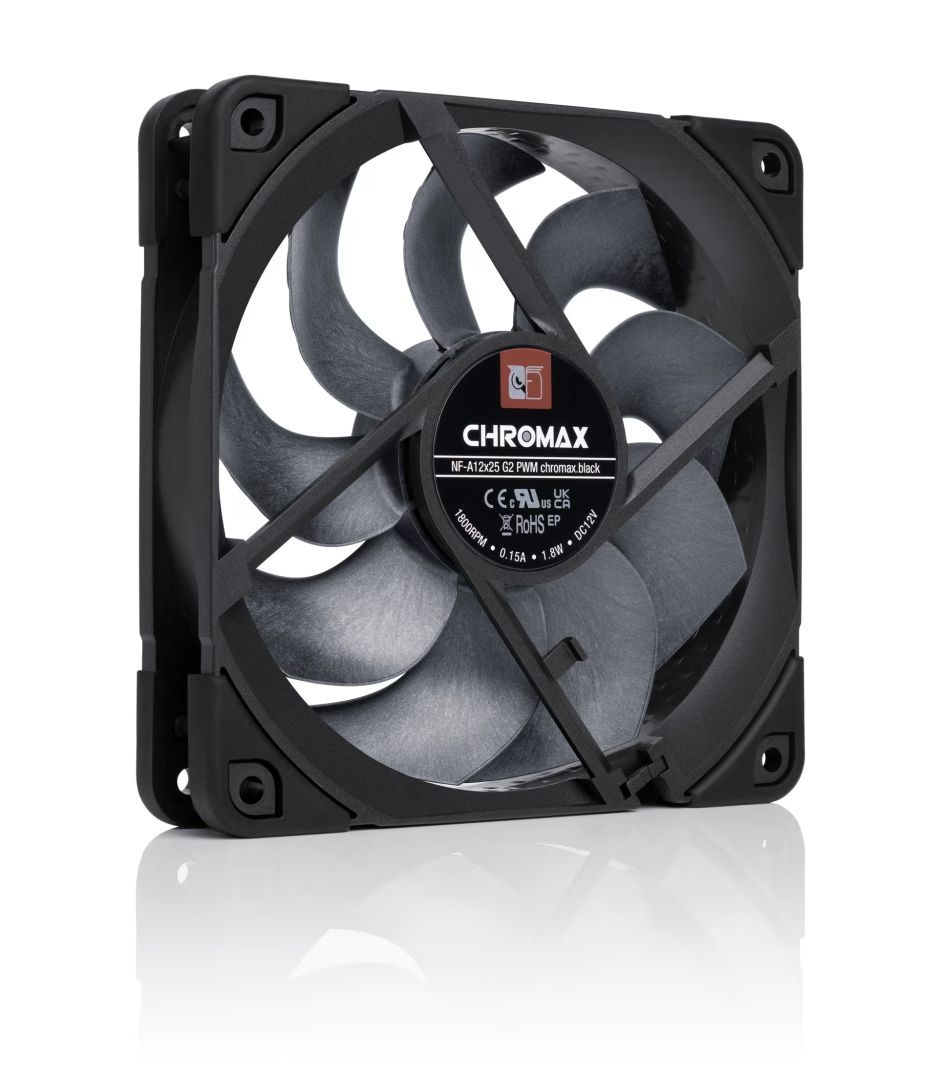 Noctua NF-A12x25 G2 PWM chromax.black Black