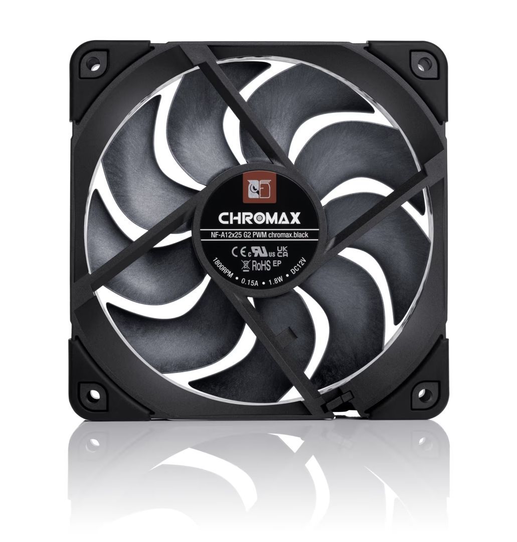 Noctua NF-A12x25 G2 PWM chromax.black Black