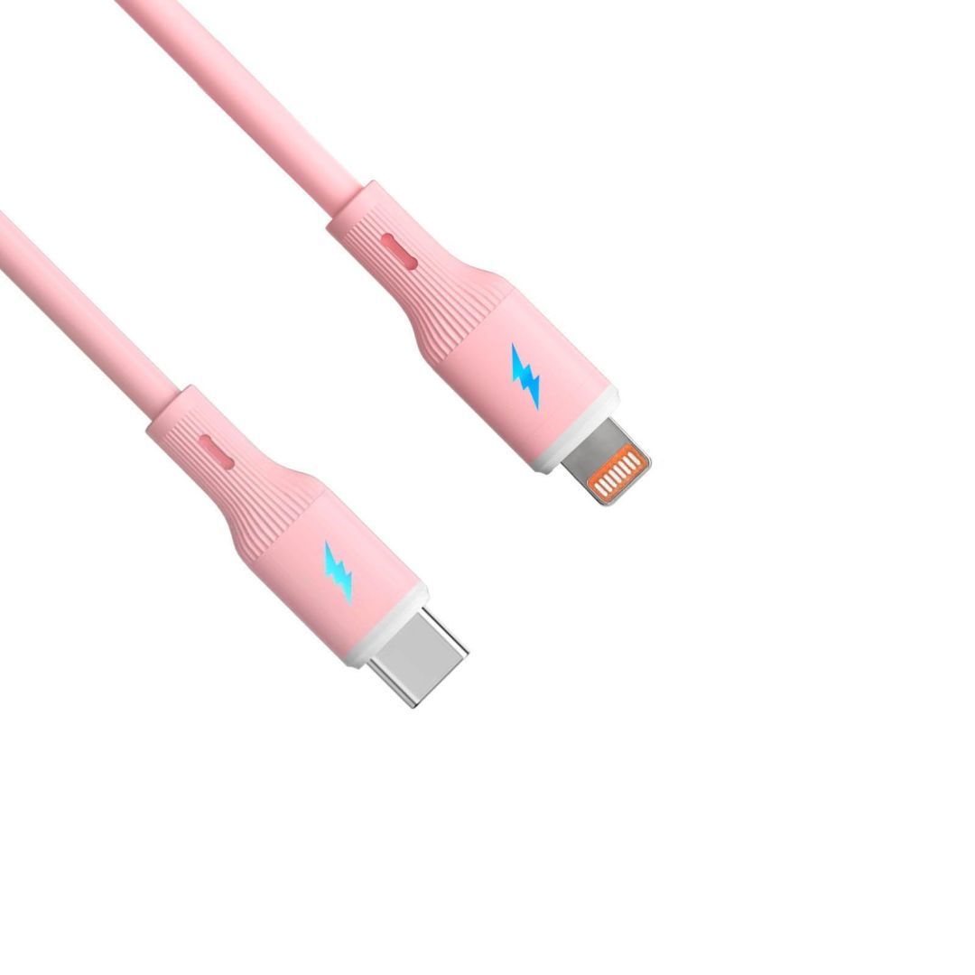 Akyga AK-USB-71 USB-C to Lightning 30W Cable 1m Pink Akyga AK-USB-71 USB-C to Lightning 30W Cable 1m Pink