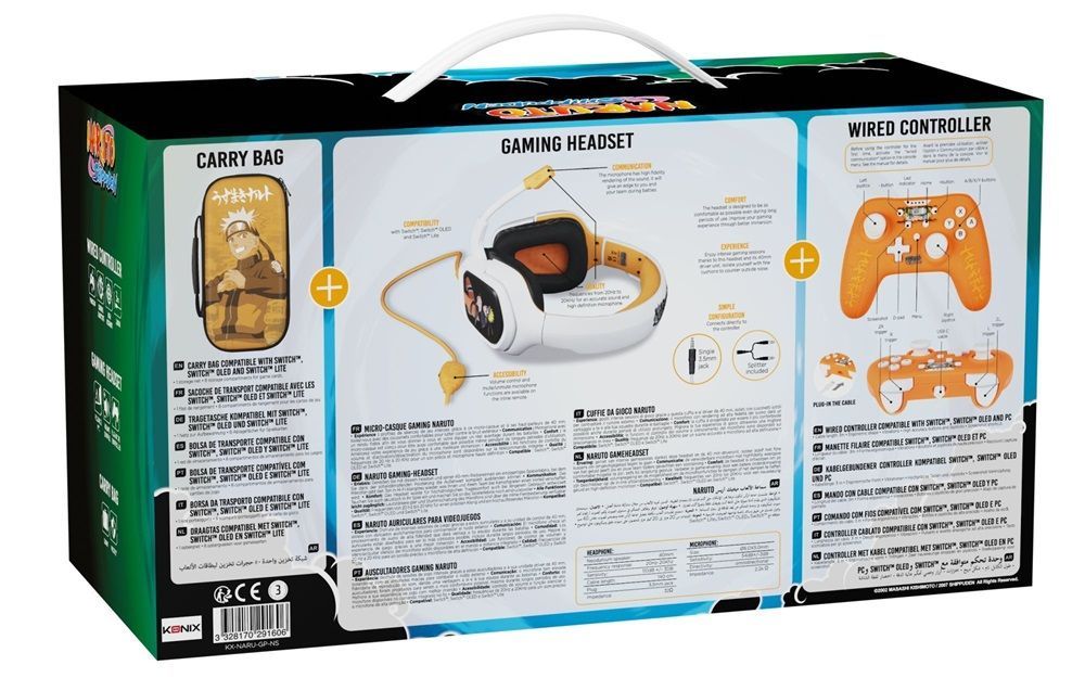 KONIX Naruto Nintendo Swith gamer pack KONIX Naruto Nintendo Swith gamer pack
