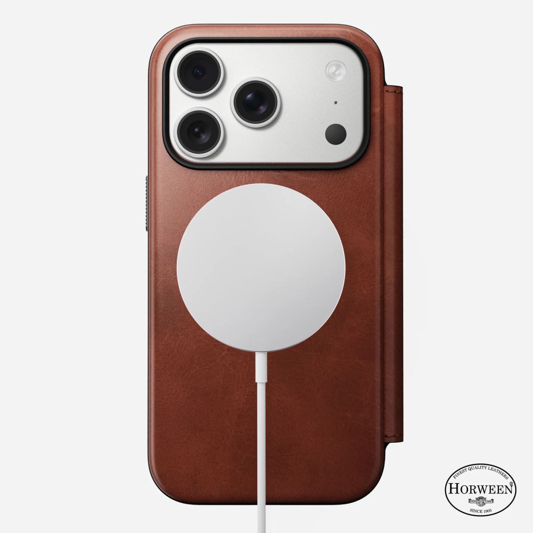 Nomad Modern Leather (Horween) Folio for iPhone 17 Pro Olde Dublin