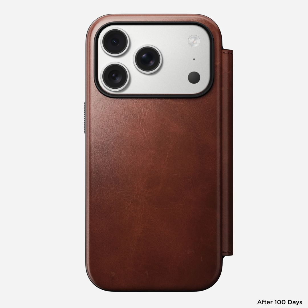 Nomad Modern Leather (Horween) Folio for iPhone 17 Pro Olde Dublin