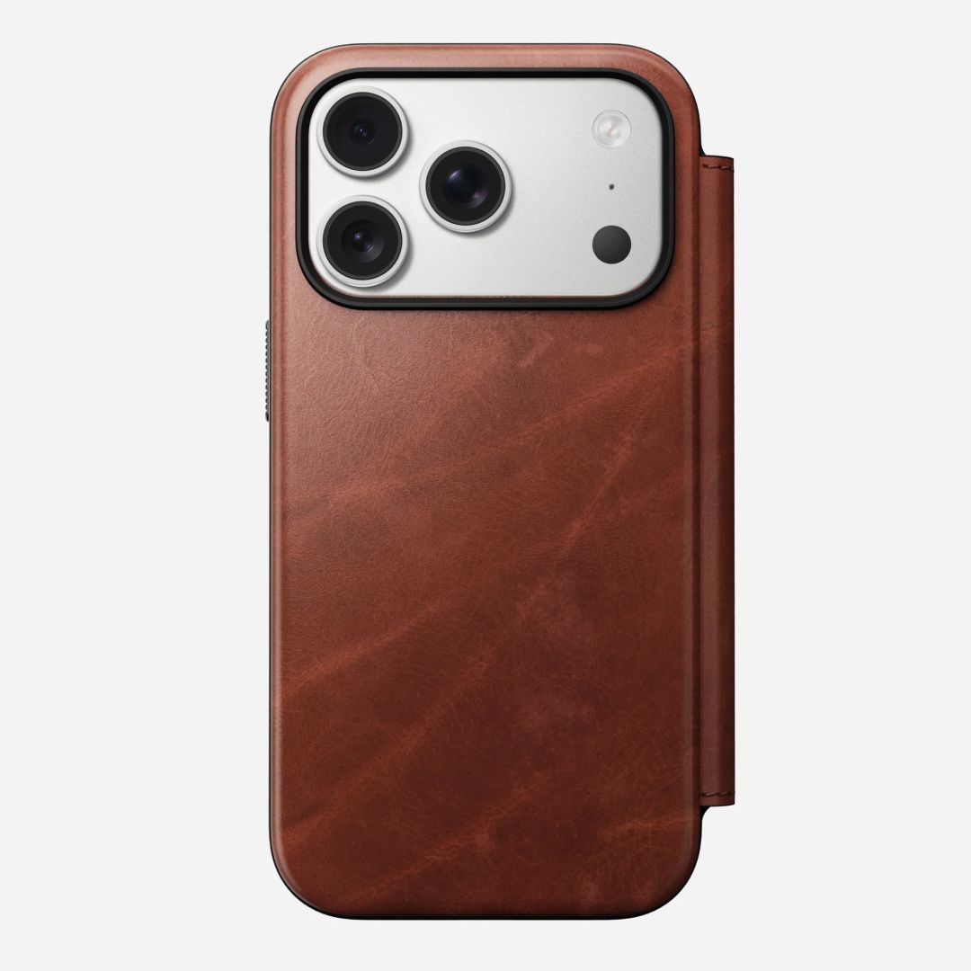 Nomad Modern Leather (Horween) Folio for iPhone 17 Pro Olde Dublin
