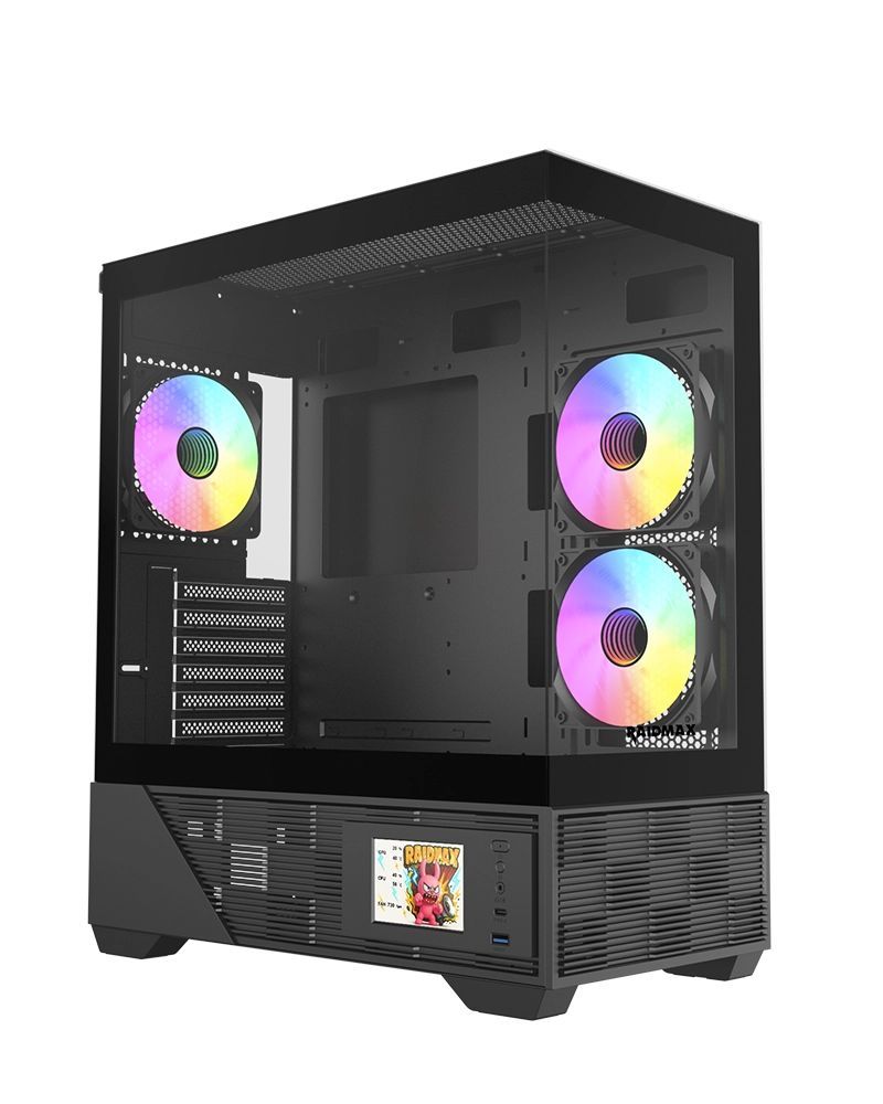 RaidMax AirFlow Diagram I803 Tempered Glass Black RaidMax AirFlow Diagram I803 Tempered Glass Black