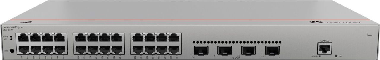 Huawei S220-24T4X 24-ports Gigabit + 4x10GE SFP+ Switch Huawei S220-24T4X 24-ports Gigabit + 4x10GE SFP+ Switch