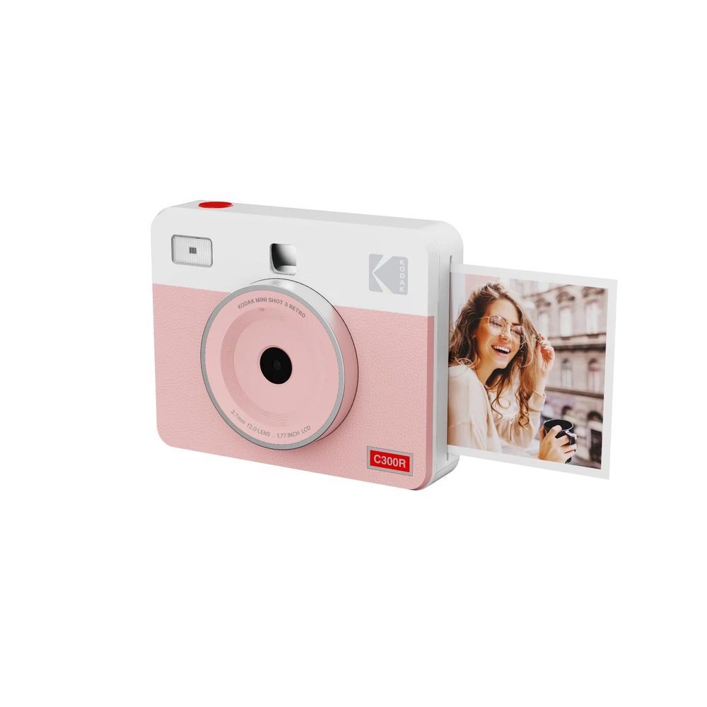 Kodak Mini Shot 3 Square Retro Instant Camera Pink