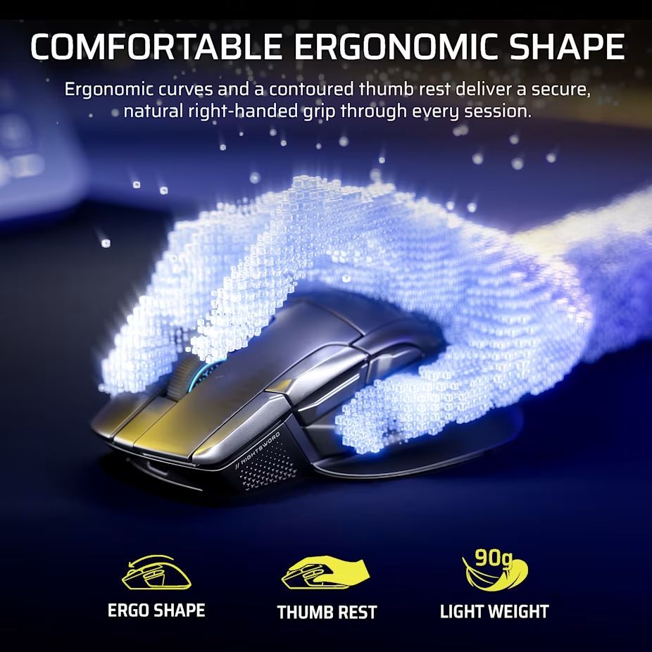 Corsair Nightsword v2 Gaming Wireless Bluetooth Mouse Black Corsair Nightsword v2 Gaming Wireless Bluetooth Mouse Black