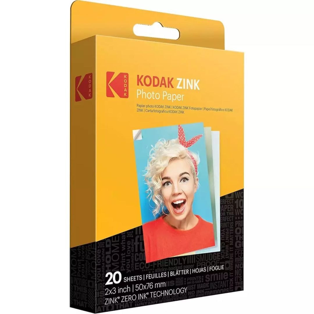 Kodak Zink instant 2x3" 20db Fényes Fotópapír