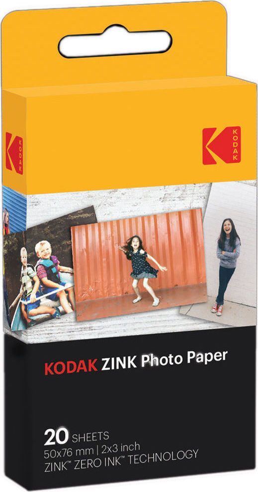 Kodak Zink instant 2x3" 20db Fényes Fotópapír