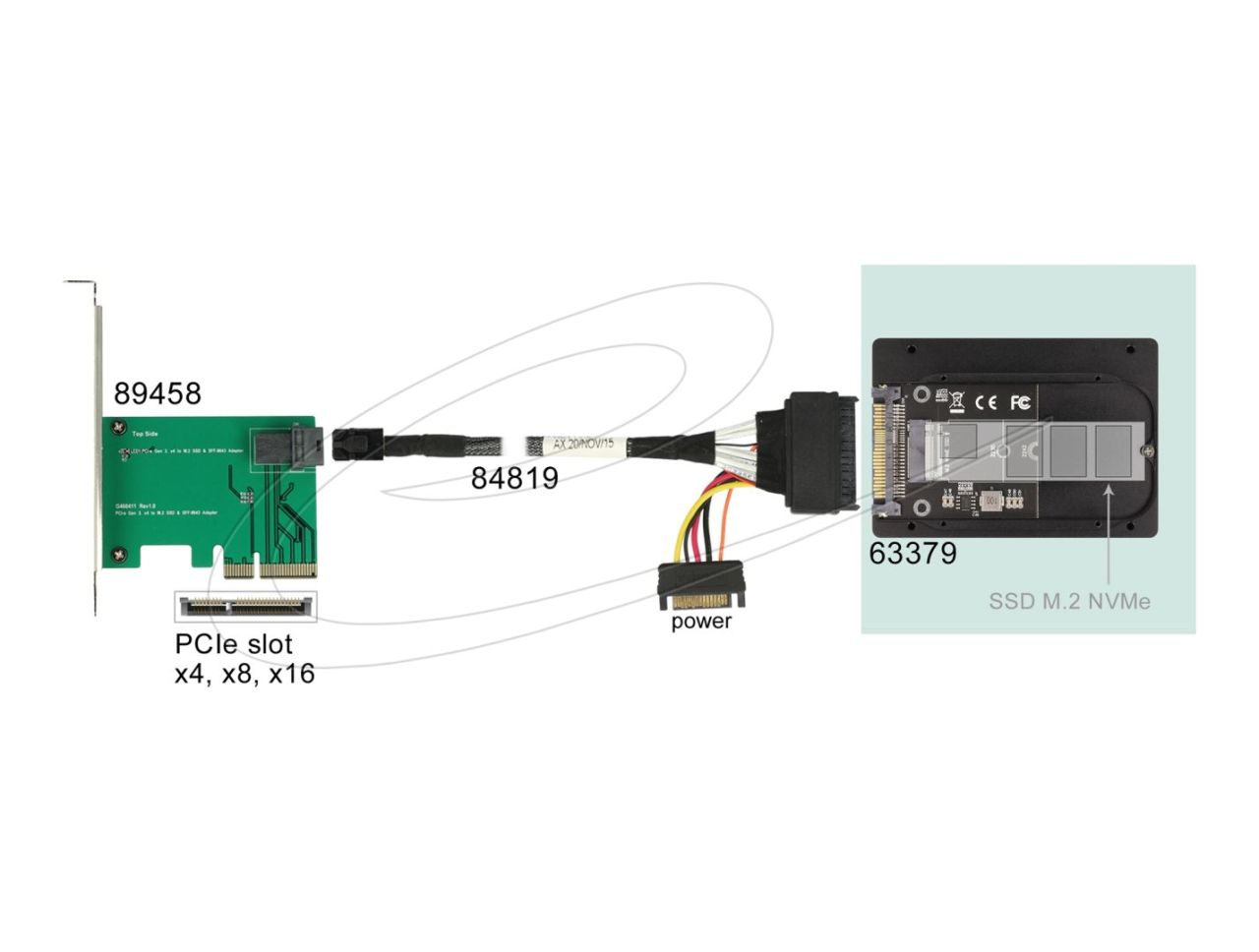 DeLock 2.5″ Converter U.2 SFF-8639 to M.2 NVMe Key M 7mm Black DeLock 2.5″ Converter U.2 SFF-8639 to M.2 NVMe Key M 7mm Black