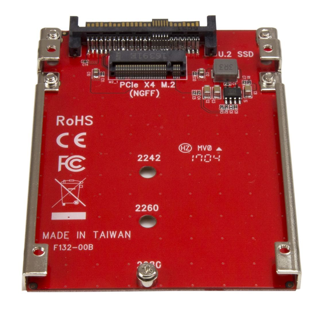 Startech M.2 to U.2 Adapter Red Startech M.2 to U.2 Adapter Red