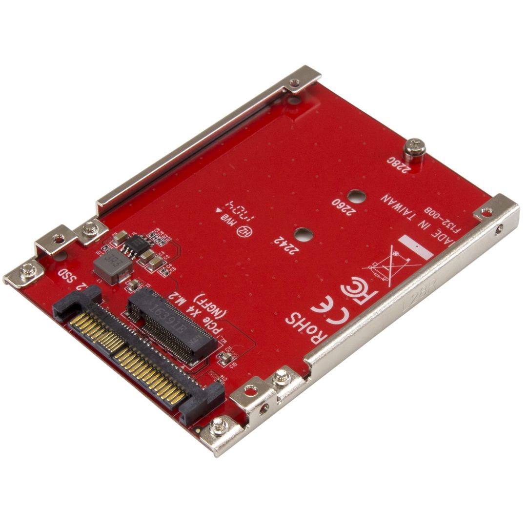 Startech M.2 to U.2 Adapter Red Startech M.2 to U.2 Adapter Red